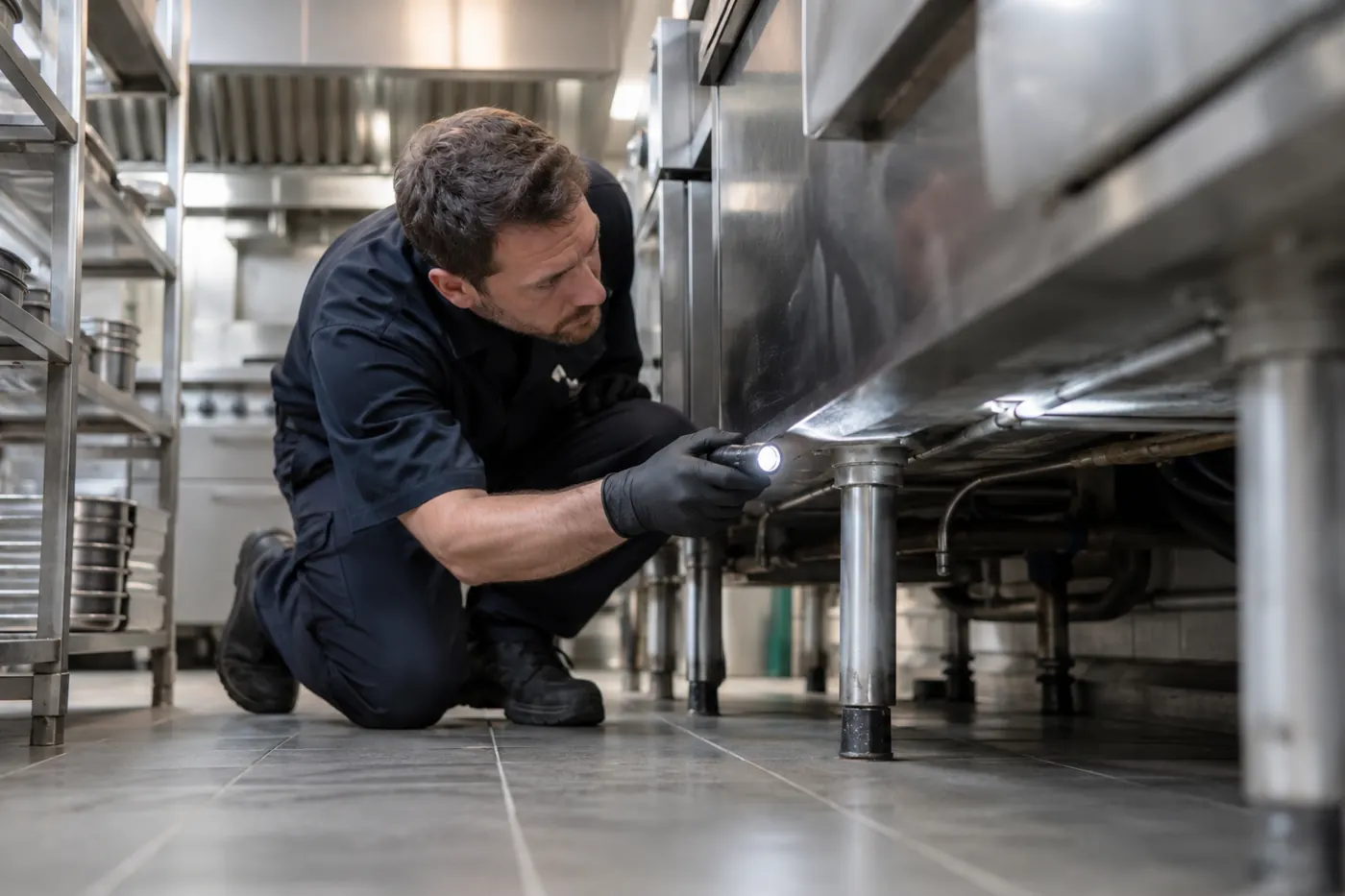 Cockroach Control inspection at a London property